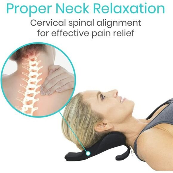 Neck and Shoulder Relaxer - Chiropractic and Stretcher Support Pillow - Picture 5 of 6